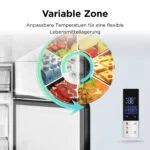 TCL  350L Kühl-Gefrierkombination, Kühlteil 248L, Gefrierteil 102 L, Tür Wechsel – Bild 6