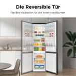 TCL  350L Kühl-Gefrierkombination, Kühlteil 248L, Gefrierteil 102 L, Tür Wechsel – Bild 7