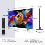 TCL 98Q7D PRO 98 Zoll 4K SQD-Mini LED TV, 100 % BT.2020, 1.152 lokale Dimming-Zo – Bild 2