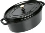 Staub La Cocotte Oval Bräter 37 cm 8,0L Gusseisen Induktion Emaille Topf Deckel – Bild 4