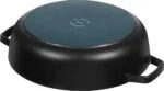 Staub Bräter 28cm Gusseisen Schwarz Chistera Drop Structure Induktion mit Deckel – Bild 5