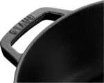Staub Bräter 28cm Gusseisen Schwarz Chistera Drop Structure Induktion mit Deckel – Bild 6