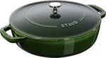 🍲Staub Schmorpfanne Grün 28cm Gusseisen Rund Chistera mit Deckel Induktion 3,7L