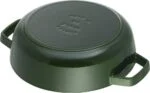 🍲Staub Schmorpfanne Grün 28cm Gusseisen Rund Chistera mit Deckel Induktion 3,7L – Bild 4