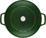 🍲Staub Schmorpfanne Grün 28cm Gusseisen Rund Chistera mit Deckel Induktion 3,7L – Bild 6