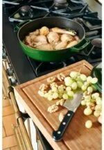 🍲Staub Schmorpfanne Grün 28cm Gusseisen Rund Chistera mit Deckel Induktion 3,7L – Bild 12