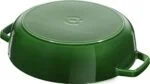 🍲Staub Schmorpfanne Grün 28cm Gusseisen Rund Chistera mit Deckel Induktion 3,7L – Bild 13