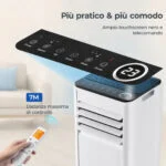 9000 BTU Mobile Klimaanlage, 4-in-1 Kühlfan Luftentfeuchter, EEK A, Schlauch Set – Bild 7