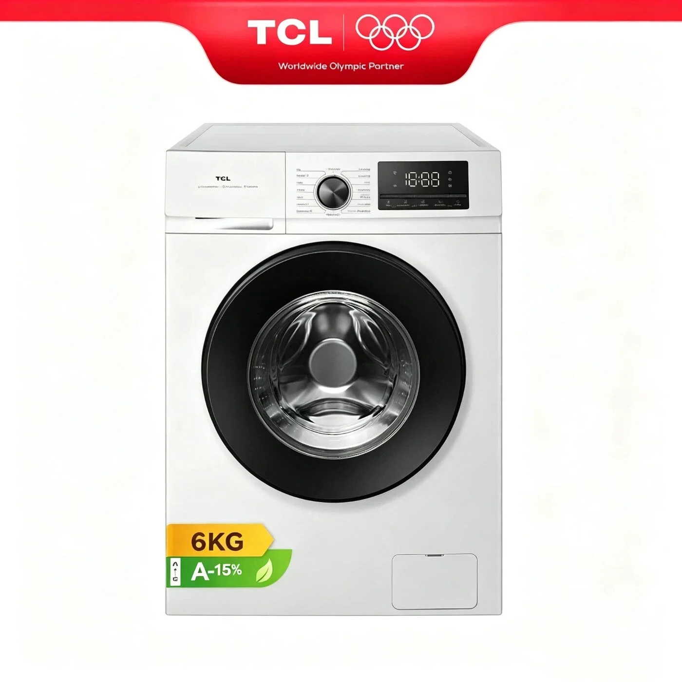 TCL 6 kg Waschmaschine, EEK A 🌟 BLDC-Motor, Dampfwasch, Kindersicherung, 15Min TCL 6 kg Waschmaschine, EEK A 🌟 BLDC-Motor, Dampfwasch, Kindersicherung, 15Min – Bild 1