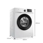 TCL 6 kg Waschmaschine,  EEK A 🌟 BLDC-Motor, Dampfwasch, Kindersicherung, 15Min – Bild 2