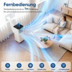 Mobiles Klimagerät 9000BTU, 2,6 kW, 3-in-1-Klimaanlage, 30m², leise, Schlafmodus – Bild 5