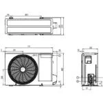 LG 12000BTU Split-Klimaanlage Libero Smart  3,5kW WLAN R32 A++/A+ mit Montagekit – Bild 3