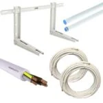 Montage-Kit für Klimaanlagen Set 6m, 2,5/3,5 kW 9000/12000BTU, Halterung, Kabel