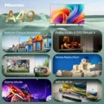 Hisense 40 Zoll Fernseher Full HD Smart TV, WLAN, AirPlay2 2, DVB-T/T2/S, 40A49S – Bild 3