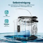 🧊Eiswürfelmaschine, klein, 9 Würfel in 6 Min bereit, 12kg/Tag, selbstreinigend – Bild 3