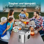 🧊Eiswürfelmaschine, klein, 9 Würfel in 6 Min bereit, 12kg/Tag, selbstreinigend – Bild 4
