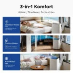 TCL 9000 BTU Mobile Klimaanlage, Fernbedienung, 3-in-1, Kühlen/Entfeuchten,EEK A – Bild 2