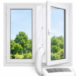 Fensterabdichtung 4 meter für mobile Klimaanlage Abluftschlauch Fensteradapter – Bild 8