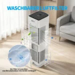 12000 BTU Mobile Klimaanlage 3,52kW, 4in1, EEK A🌟, 24 Timer, Fernbedienung,R290 – Bild 7