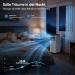 7000BTU Mobiles Klimagerät, 2,0 kW 3-in-1-Klimaanlage, bis 28m², leise, Schlafen – Bild 3