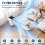 7000BTU Mobiles Klimagerät, 2,0 kW 3-in-1-Klimaanlage, bis 28m², leise, Schlafen – Bild 5