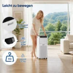 7000BTU Mobiles Klimagerät, 2,0 kW 3-in-1-Klimaanlage, bis 28m², leise, Schlafen – Bild 9