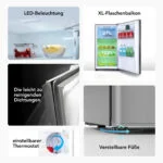 TCL 149L Kühlschrank, 27L Gefrierfach, LED, XL Flaschen, leise, 101cm,verstellba – Bild 5