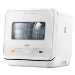 Comfee Mini-Geschirrspüler, Kleiner Tischgeschirrspüler,Dampwasch, 5L Wassertank