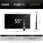 CHiQ 55 Zoll (140 cm) 4K Ultra HD QLED Smart TV, Google 🌟Neues Modell Fernseher – Bild 2