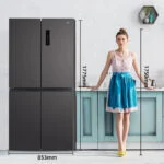 CHIQ Kühlschrank 503L Querklappe Schnellgefrier LED leise 37dB 2025🌟NoFrost – Bild 2