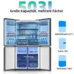 CHIQ Kühlschrank 503L Querklappe Schnellgefrier LED leise 37dB 2025🌟NoFrost – Bild 6