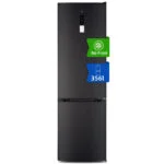 Chiq 356L Kühlschrank 196kWh, Leise 35dB, LED, Tür Umkehrbar 🌟 No-Frost, Touch