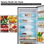 Chiq 356L Kühlschrank 196kWh, Leise 35dB, LED, Tür Umkehrbar 🌟 No-Frost, Touch – Bild 7