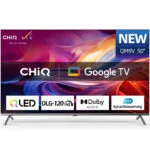 CHiQ 50 Zoll Fernseher QLED Smart TV, U50Q 4K UHD 120Hz WLAN Bluetooth Google DL