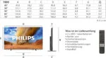 PHILIPS Fernseher 50 Zoll 126 cm 4K Ultra HD QLED Smart TV 50PUS78 HDR10+ Google – Bild 2