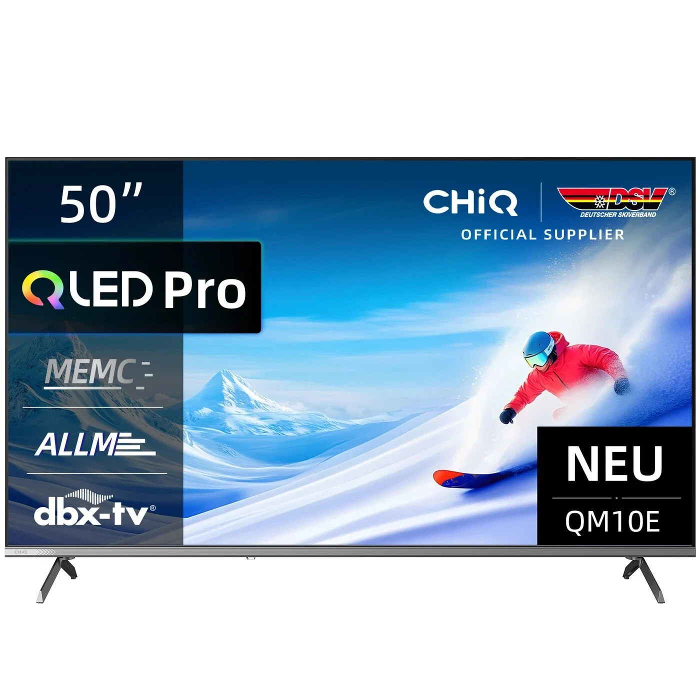 CHiQ 50 Zoll QLED Fernseher 4K Ultra HD Smart TV, Google TV, Randlos-Design U50Q CHiQ 50 Zoll QLED Fernseher 4K Ultra HD Smart TV, Google TV, Randlos-Design U50Q – Bild 1