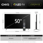 CHiQ 50 Zoll QLED Fernseher 4K Ultra HD Smart TV, Google TV, Randlos-Design U50Q – Bild 2