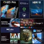 CHiQ 50 Zoll QLED Fernseher 4K Ultra HD Smart TV, Google TV, Randlos-Design U50Q – Bild 3
