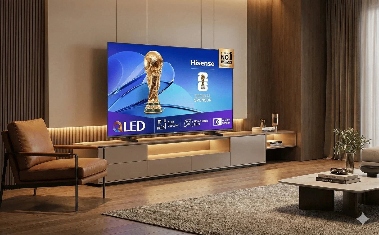 Hisense 43E7Q Fernseher, 43 Zoll, 4K UHD QLED, Smart TV Hisense 43E7Q Fernseher, 43 Zoll, 4K UHD QLED, Smart TV – Bild 1