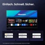 Hisense 43E7Q Fernseher, 43 Zoll, 4K UHD QLED, Smart TV – Bild 12