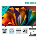 Hisense 75 Zoll Fernseher 4K UHD Smart-TV HDR Sprachassistent Game Alexa 75E6NT