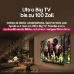 LG  100 Zoll Fernseher 100QNED86A6 QNED evo AI 4K UHD Smart TV  Netflix AI 254cm – Bild 16