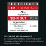 AEG Induktionskochfeld, 5 Zonen, 81cm, Autark Glaskeramik Touch Timer TK85IM0BSZ – Bild 19