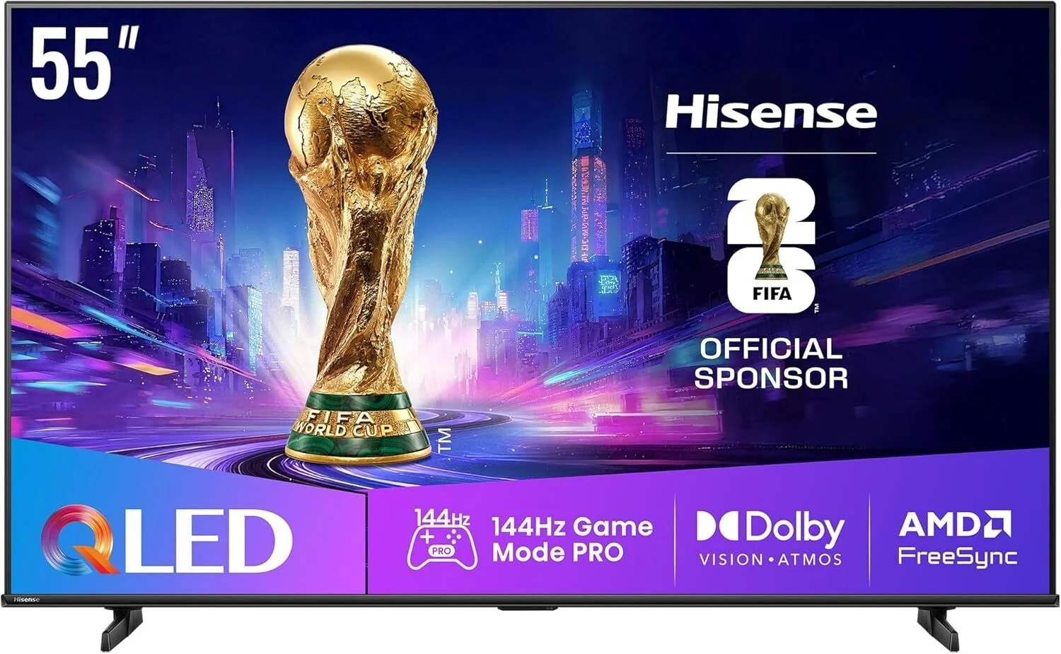 Hisense 55 Zoll Mini LED ULED 4K Smart TV 144Hz HDMI Dolby Gaming Fernseher HDR Hisense 55 Zoll Mini LED ULED 4K Smart TV 144Hz HDMI Dolby Gaming Fernseher HDR – Bild 1