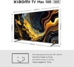 Xiaomi ELA5692EU 4K Ultra HD 100 Zoll QLED Fernseher MAX 144Hz Live Smart TV 2m⚡ – Bild 2