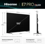 HISENSE Fernseher 100E7Q PRO 100 Zoll 4K Ultra HD QLED 144Hz Sprach AI🌟Smart TV – Bild 2