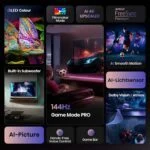 HISENSE Fernseher 100E7Q PRO 100 Zoll 4K Ultra HD QLED 144Hz Sprach AI🌟Smart TV – Bild 3