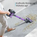 Lubluelu Freistehender Akku Staubsauger 26KPa Leistungsstarker Kabellos 50Min ⭐ – Bild 4