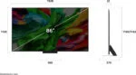 LG 86QNED86A6A 86 Zoll Fernsher 4K Ultra HD LED HDR AMD FreeSync QNED⭐ Smart TV – Bild 2