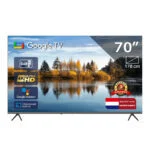 TeeView 70 Zoll QLED Smart-TV 4K UHD Bluetooth Fernseher Dolby Google Apps 178cm